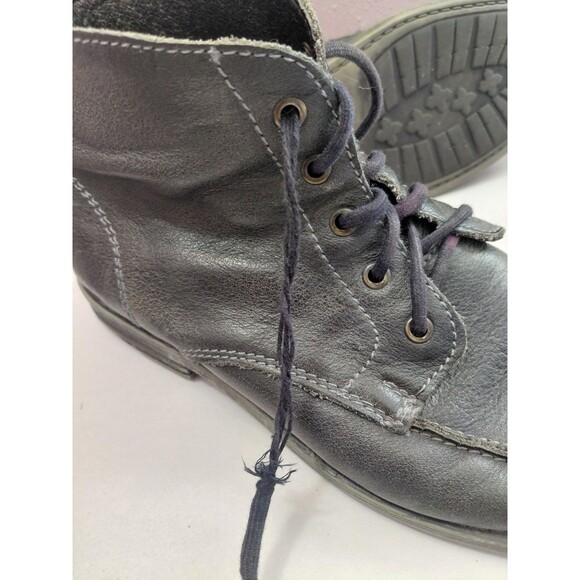 Bed Stu Curtis II Boots Distressed Ankle Chukka Men’s 11 Gray Leather Lace Up - Picture 8 of 8